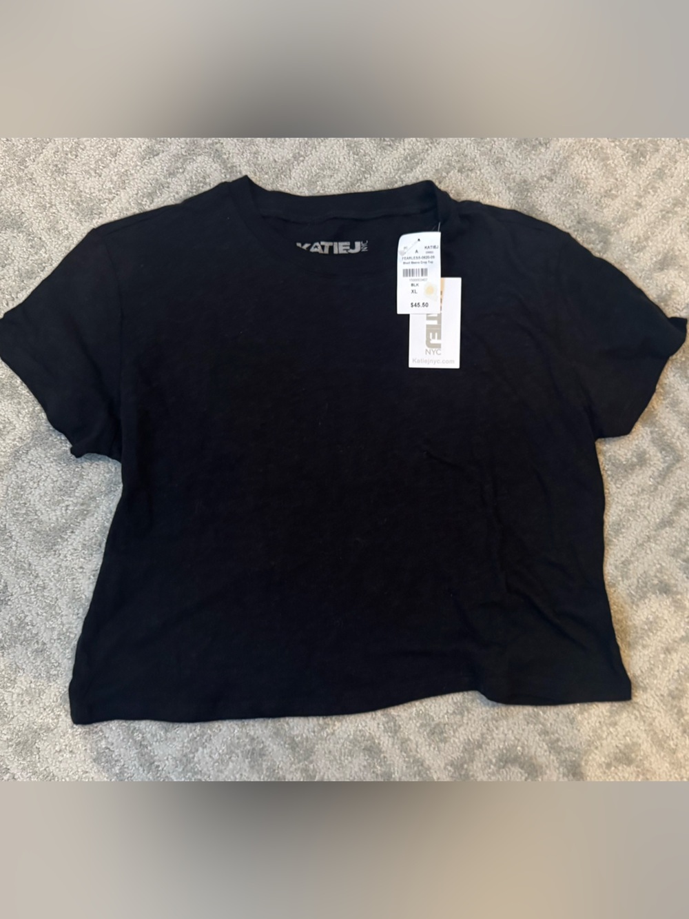 katiejnyc Black Crewneck kids T-Shirt